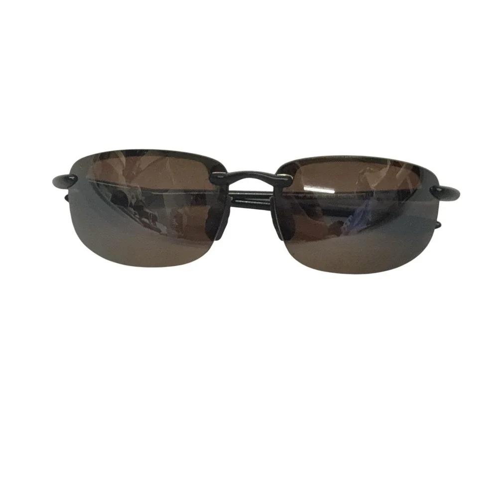 Maui Jim Sunglasses Mens Size 64 Black Polarized Sport Wrap Ho'okipa MJ-407-02